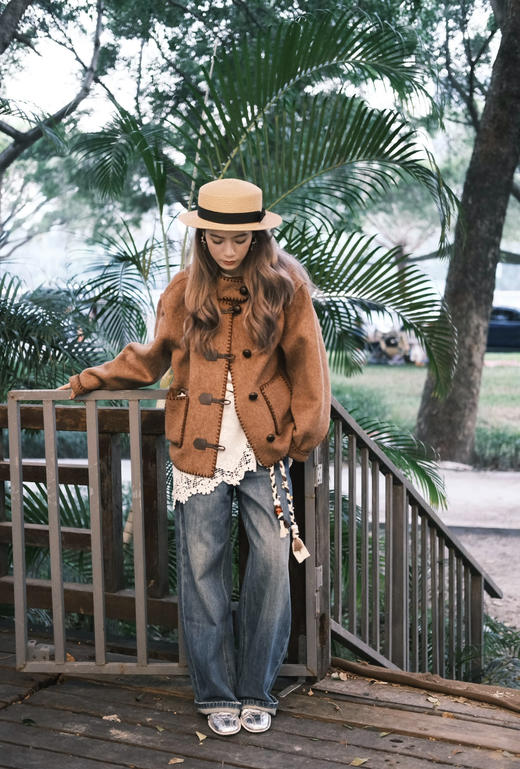 高品订制伯爵红茶双面呢大绵羊毛骆驼绒桑蚕丝 商品图4