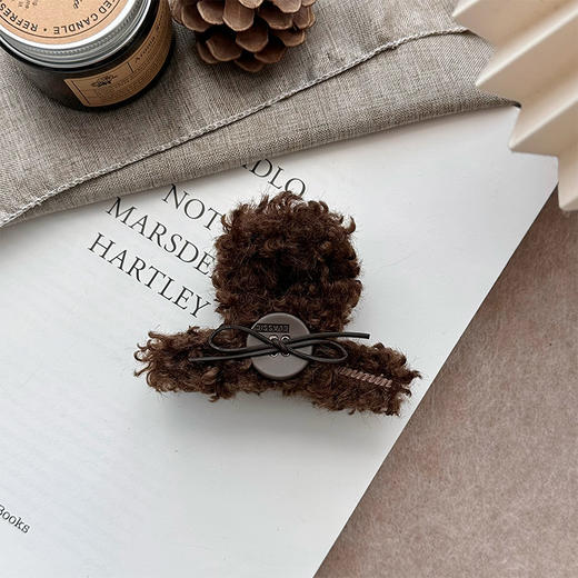 精致纽扣皮结卷毛抓抓夹-纪念日百货门店同款167748758 商品图2