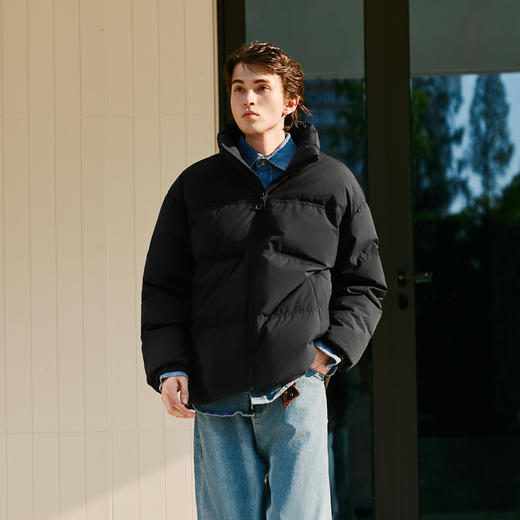 轻松羽绒|森马羽绒服男冬季新款防风防水外套情侣款 商品图1