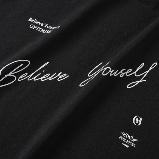 GXG男装【100%棉】25秋季日系简约字母舒适圆领休闲男式长袖T恤K&C 商品图7