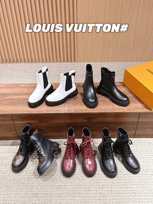 驴家  驴牌新款皮革切尔西靴 系带马丁靴短靴(DBG) 商品图0