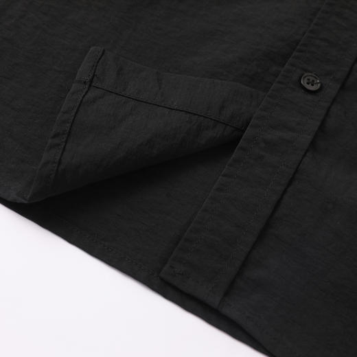 GXG男装25秋季日常通勤简约纯色翻领休闲男式长袖衬衫K&C 商品图7