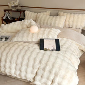 【开团】测评优品-韦莎 皮草床上四件套 长毛绒+牛奶绒AB双版 防静电 A类