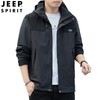 JEEP SPIRIT 春秋款可拆帽子夹克男士时尚休闲冲锋衣外套 JC7339 商品缩略图1