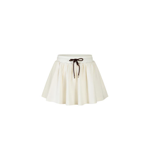 Herlian 2025冬季新品 深棕帽绳撞色蓬蓬短裙女士 商品图4