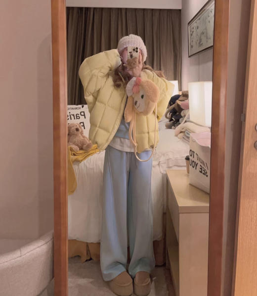 老米优品🎈3-5天！出口韩国高端款！定制面料天丝棉《“三星安心绒”600蓬  90白鸭绒羽绒服》高充绒量+高蓬松度！WT251125A 商品图10