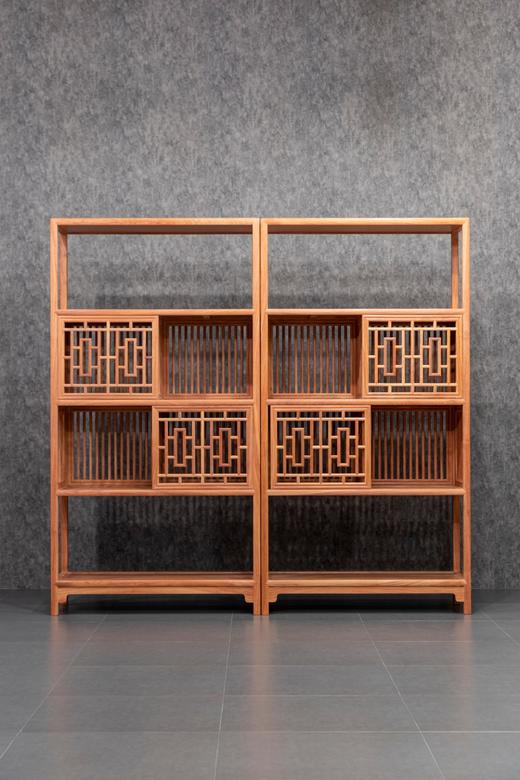 红桥红  家具严选  缅甸花梨（大果紫檀）【 189直棂 层架】 商品图0