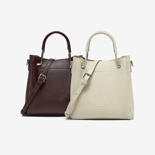 BF楼百思图26春新款时尚复古手提包高级质感单肩斜挎包女TY088AX6吊牌价699.现价369 商品图0