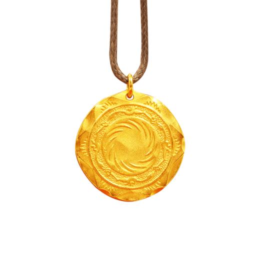 【足银挂饰】国宝首饰越王勾践 太阳神鸟足银吊坠  礼盒包装 足银999 商品图2