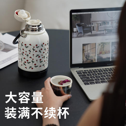 GOOM 格沫一桶江山保温壶 900ml大容量 四季可用 一杯两用 商品图3