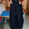 水貂绒丹宁直筒牛仔裤&加绒复古微喇拖地牛仔裤，加绒加厚升级，修饰腿型效果直接拉满 商品缩略图6