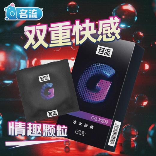 【避孕套】名流G点大颗粒 冰火融情 3只装 商品图0
