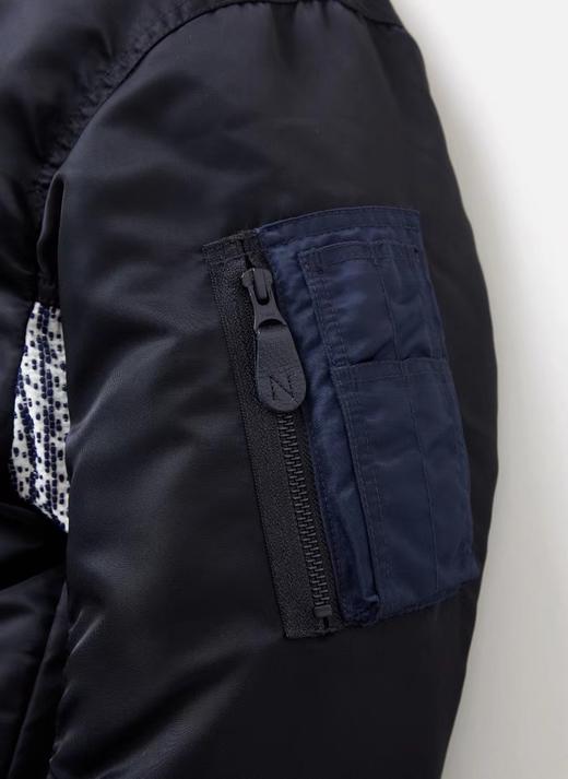 D112701暗黑先锋联名来袭！棒球领拉链加棉夹克外套 商品图8