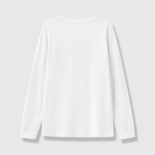 GXG男装25秋季简约纯色日常百搭运动休闲男式圆领长袖T恤打底衫K&C 商品图3