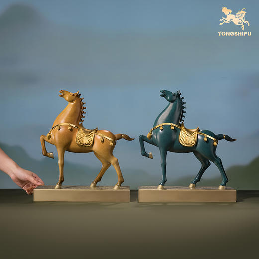 铜师傅《马到成功》客厅桌面铜马摆件 家居工艺品 送领导开业礼物 商品图7