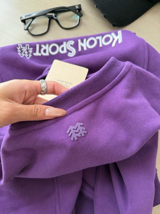 D112729男女情侣款刺绣圆领立裁拼接加绒卫衣 商品图13