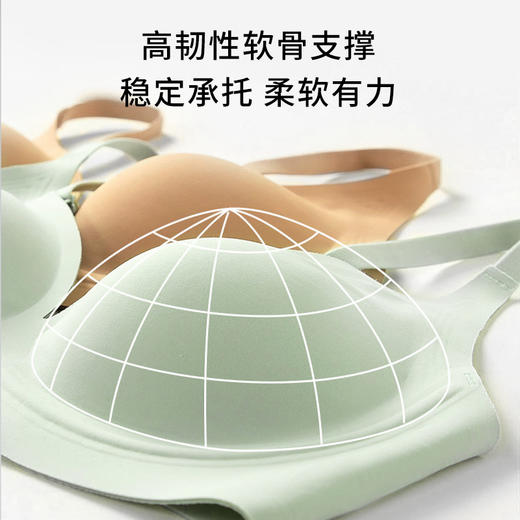半醒聚拢小水滴bra 软钢圈无痕聚拢胸罩稳定支撑 B0061 商品图3