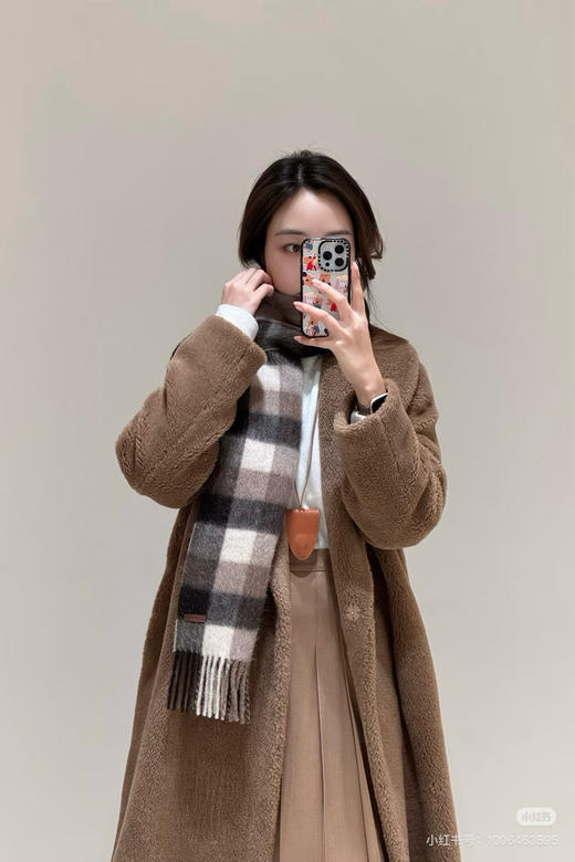 1127-5 渠道货 小禾 毛丝混纺羊剪绒 美丽诺羊毛泰迪绒 大衣 167/138穿6码 商品图14