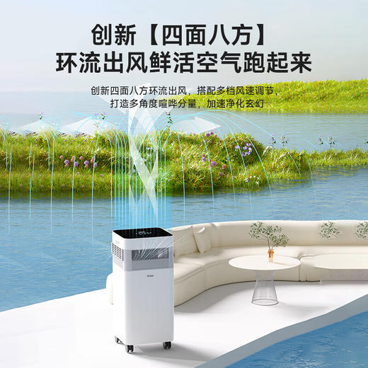 海尔（Haier）空气净化器家用除甲醛除螨宠物吸猫毛家庭智能负离子除苯除尘除过敏源办公室去烟异味KJ900F 商品图7