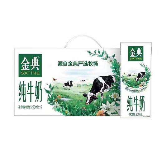 金典纯牛奶(苗条砖)1*12*250ml 商品图0