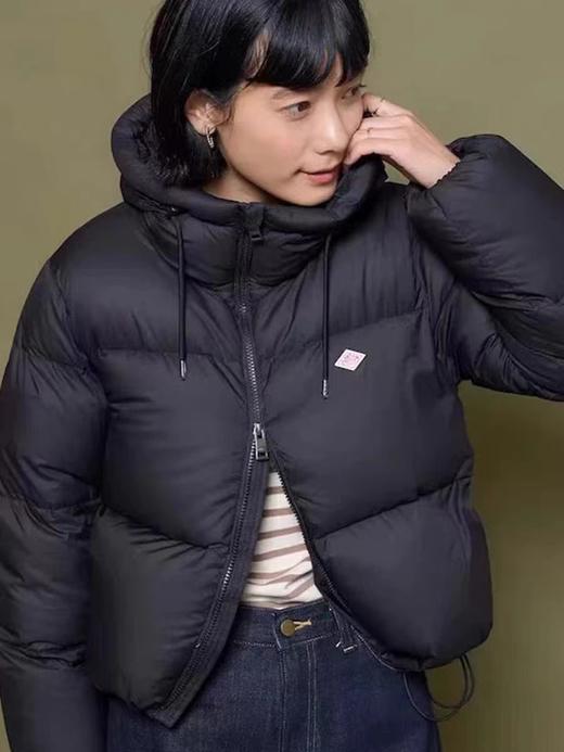 D112703冬季新款连帽拉链徽标羽绒服男女同款 商品图5