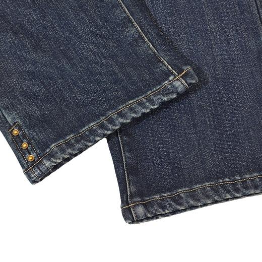 半身缘女裤 冬季脚口小五金复古九分烟管牛仔裤254202M30120109 商品图4