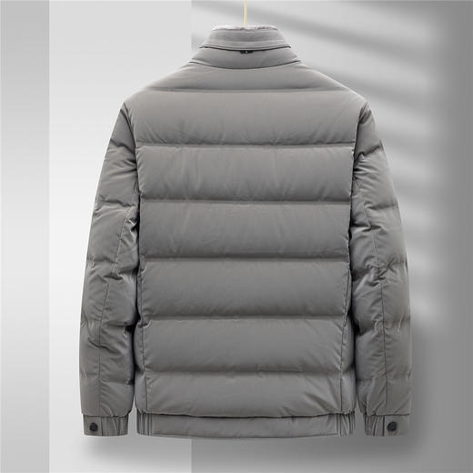 【可拆卸毛领】罗蒙冬季男士羽绒服舒适保暖毛领拉链口袋时尚休闲羽绒外套 商品图4