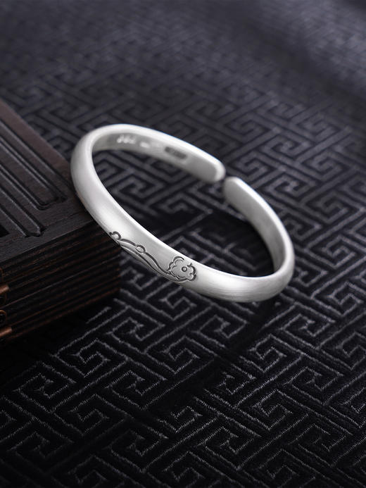 【如意之约】子佩集S999银手工手镯原创设计【55071207】2407 商品图0