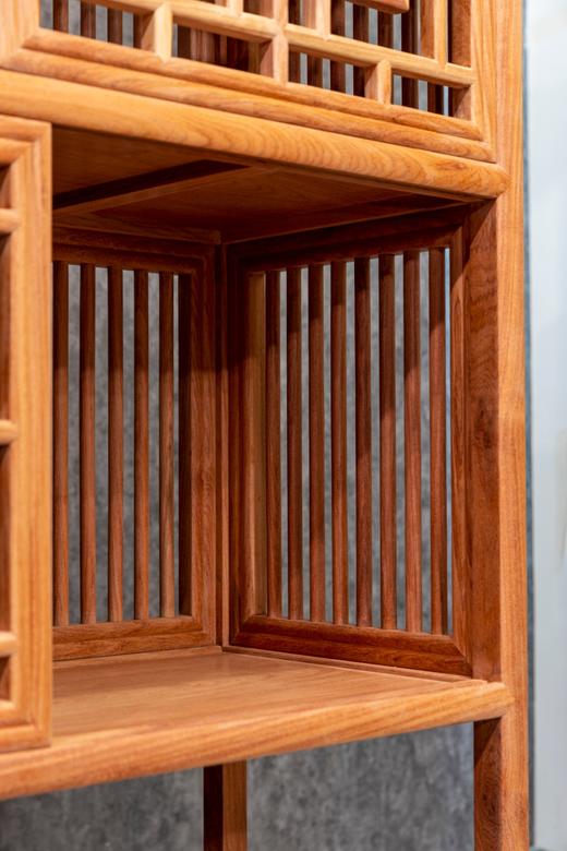 红桥红  家具严选  缅甸花梨（大果紫檀）【 189直棂 层架】 商品图5