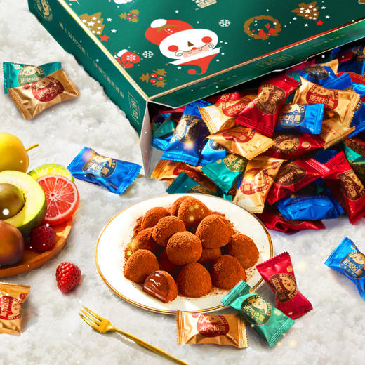 诺梵单颗松露巧克力圣诞礼盒 商品图9