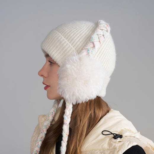 【Kenmont·卡蒙】绵羊毛针织耳包帽加强耳部保暖 柔软亲肤 商品图1