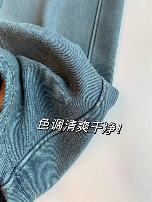 二店y  【K9806】加绒加厚天丝牛仔裤 一条过冬直筒裤 商品图6