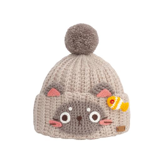 苏苏姐家猫咪亲子冷帽手工diy编织钩针莫兰迪8羊毛毛线团材料包预 商品图4