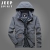 JEEP SPIRIT外套男春秋季宽松户外多口袋冲锋风衣运动夹克HL8119 商品缩略图2