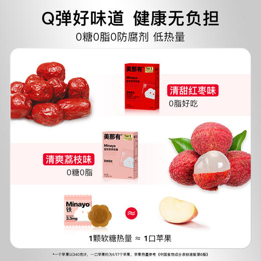 Minayo美那有富铁软糖 高阶元气铁气血女性含铁剂青少年孕妇补充 商品图1