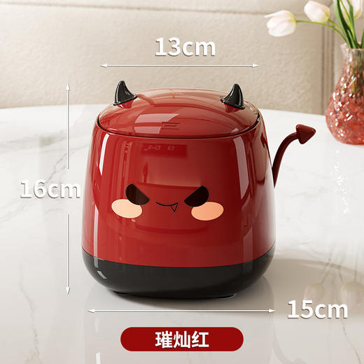 新品【创意收纳】办公桌高颜值按压垃圾筒 客厅卧室垃圾收纳桶 创意家用桌面垃圾桶 商品图4