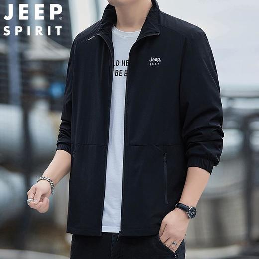 JEEP SPIRIT秋冬男士时尚休闲夹克舒适开衫双面弹外套7295 商品图4