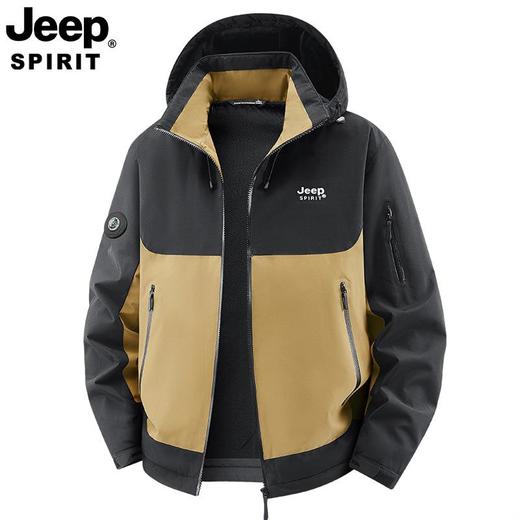 JEEP SPIRIT主推爆款大码男外套秋冬新款休闲中年男士夹克衫加绒 商品图3