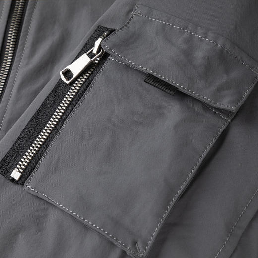 【可拆卸帽 一衣两穿】罗蒙冬季保暖连帽羽绒服抽绳款羽绒服男士袖口侧边带口袋时尚厚款羽绒外套 商品图5