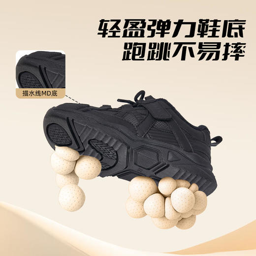 【泰兰尼斯】【新品】小童段冬款舒适加绒时尚保暖运动鞋T01X5D8445 商品图6