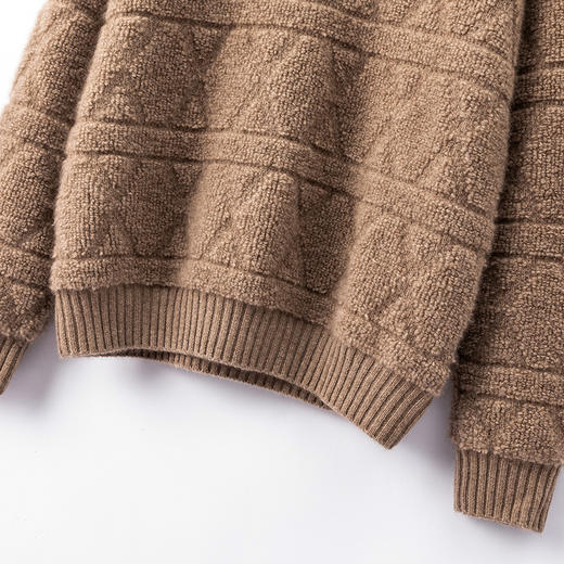 S·Y·C【D奥加厚棉袄级】100纯山羊绒重磅加厚保暖毛衣女CYR240207 商品图3