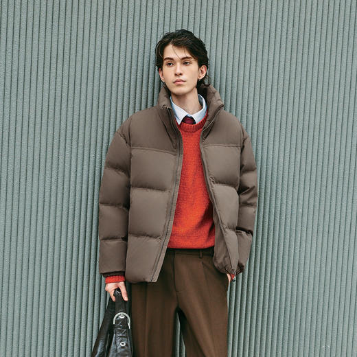 轻松羽绒|森马羽绒服男冬季新款防风防水外套情侣款 商品图2