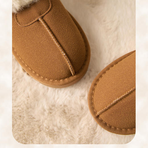 西遇毛毛雪地靴女新款冬季低帮舒适保暖加绒棉鞋外穿厚底女鞋Y0057325 商品图5