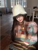 D112712超可爱减龄套头针织衫毛衣女士半纽扣高领翻领毛衣 商品缩略图7