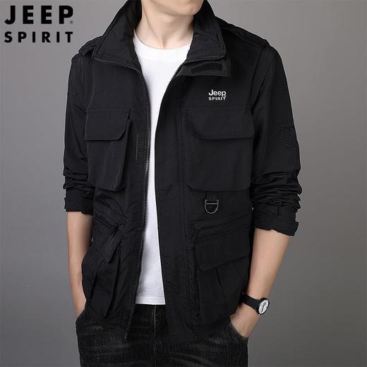 JEEP SPIRIT男士休闲外套男夹克休闲男士可拆卸袖子外套HL7179 商品图2