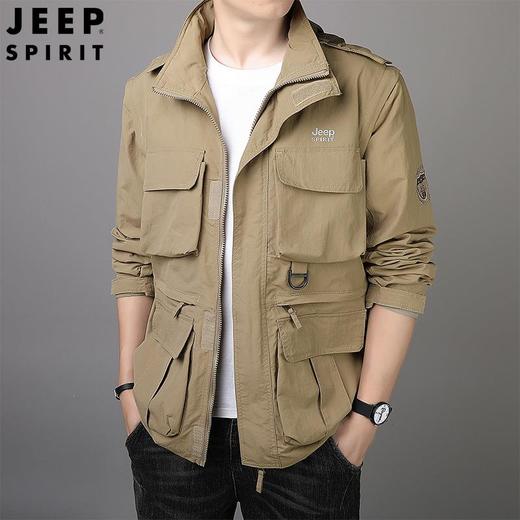 JEEP SPIRIT男士休闲外套男夹克休闲男士可拆卸袖子外套HL7179 商品图1