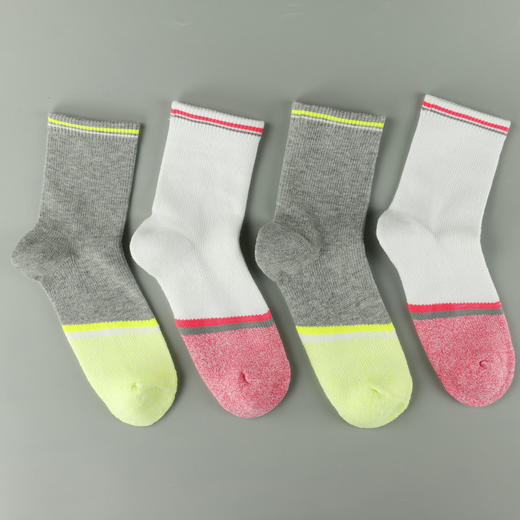 【49元6双】男士/女士/学生中筒运动袜吸汗透气运动保护半毛圈季运动袜【821103/822102】 商品图1