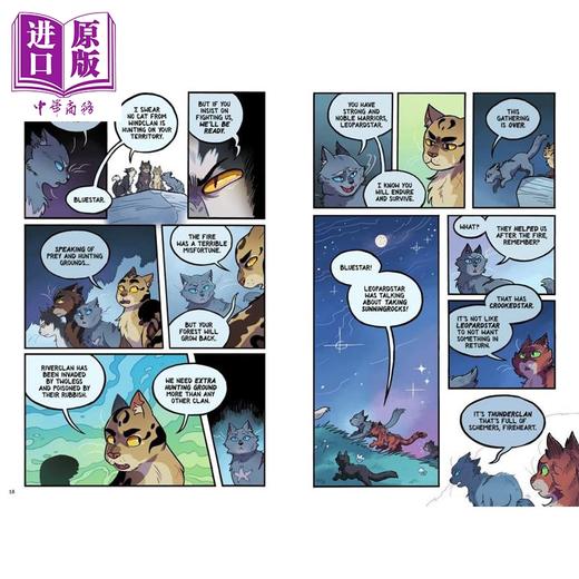 预售 【中商原版】猫武士漫画版#3 Warriors Graphic Novel The Prophecies Begin #3 英文原版 全彩漫画故事 儿童图画小说 进口书 商品图2