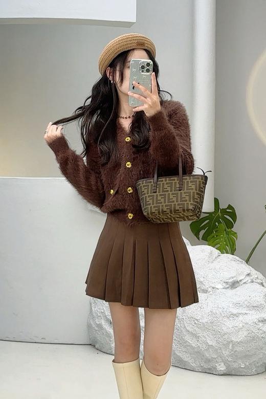 amadella 软糯仿貂毛时尚洋气开衫外套 21788 商品图4