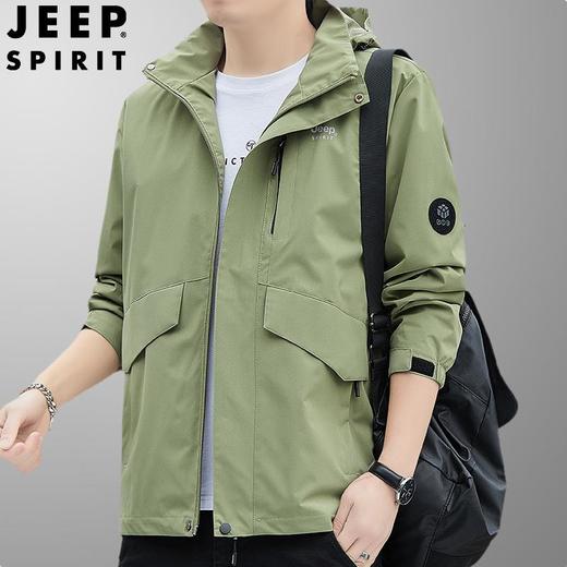 JEEP SPIRIT 春秋款男士时尚休闲夹克冲锋衣外套 JC7392 商品图2